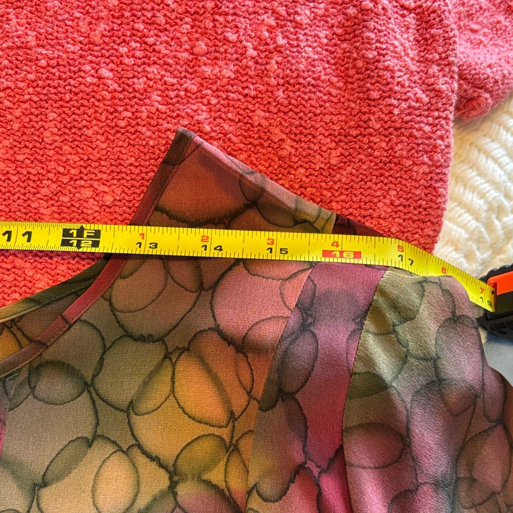 SIMPLY SILK Abstract multicolor Dress size L - Picture 9 of 10